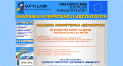 Desktop Screenshot of akj.lingwista.org.pl